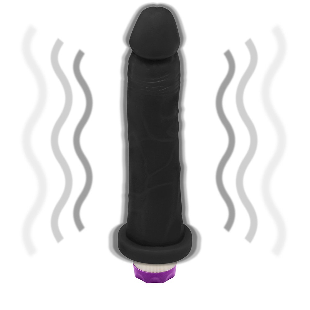 Pênis de Borracha Jueves com Vibrador 19 x 4,5cm Preto | Foto 06
