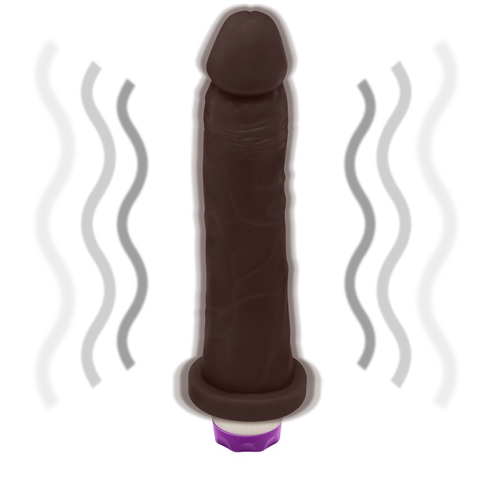 Pênis de Borracha Jueves com Vibrador 19 x 4,5cm Marrom | Foto 06