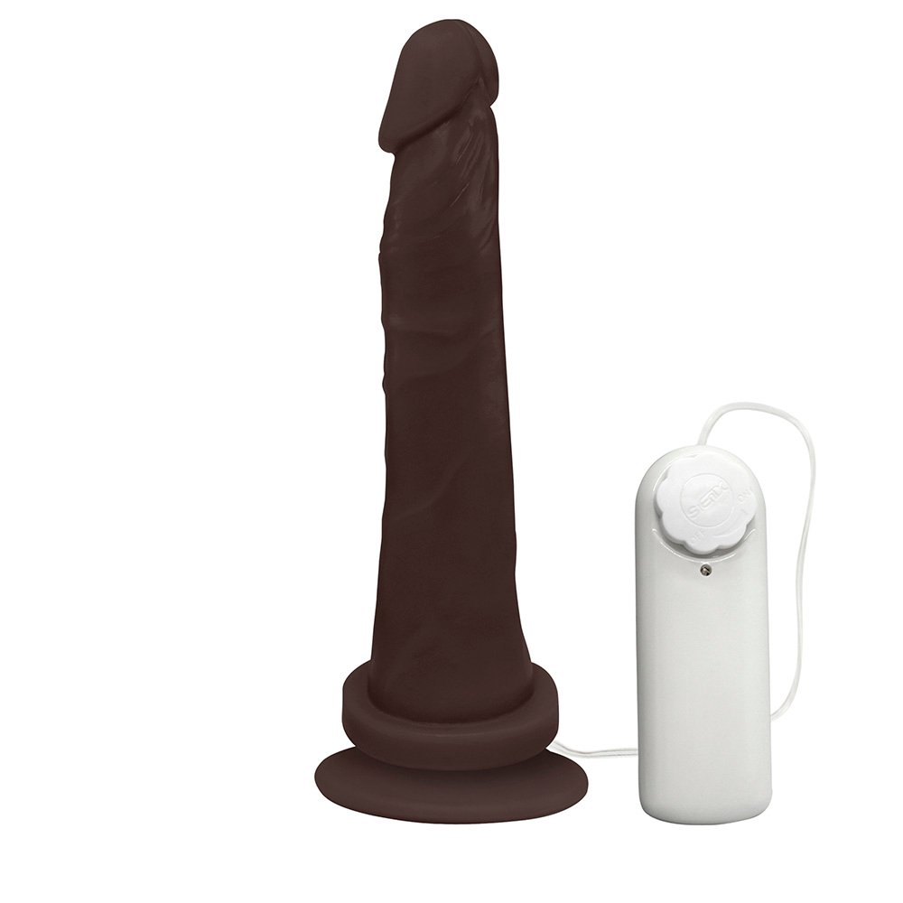 Pênis de Borracha Jueves com Vibrador e Ventosa 19 x 4,5cm Marrom | Foto 04