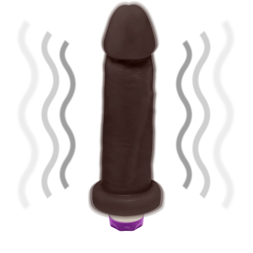 Pênis de Borracha Viernes com Vibrador 19 x 5cm Marrom | Foto 06