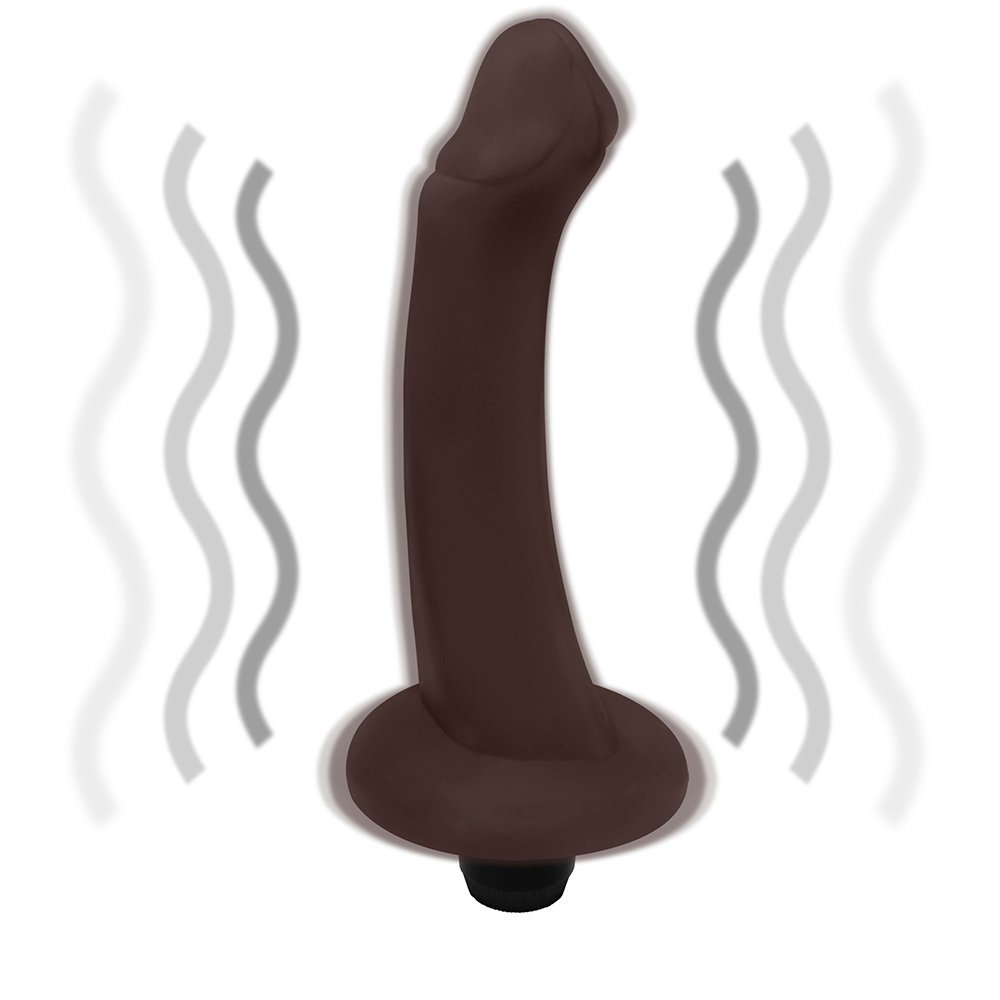 Pênis de Borracha Vacaciones com Vibrador 18 x 5cm Marrom | Foto 06