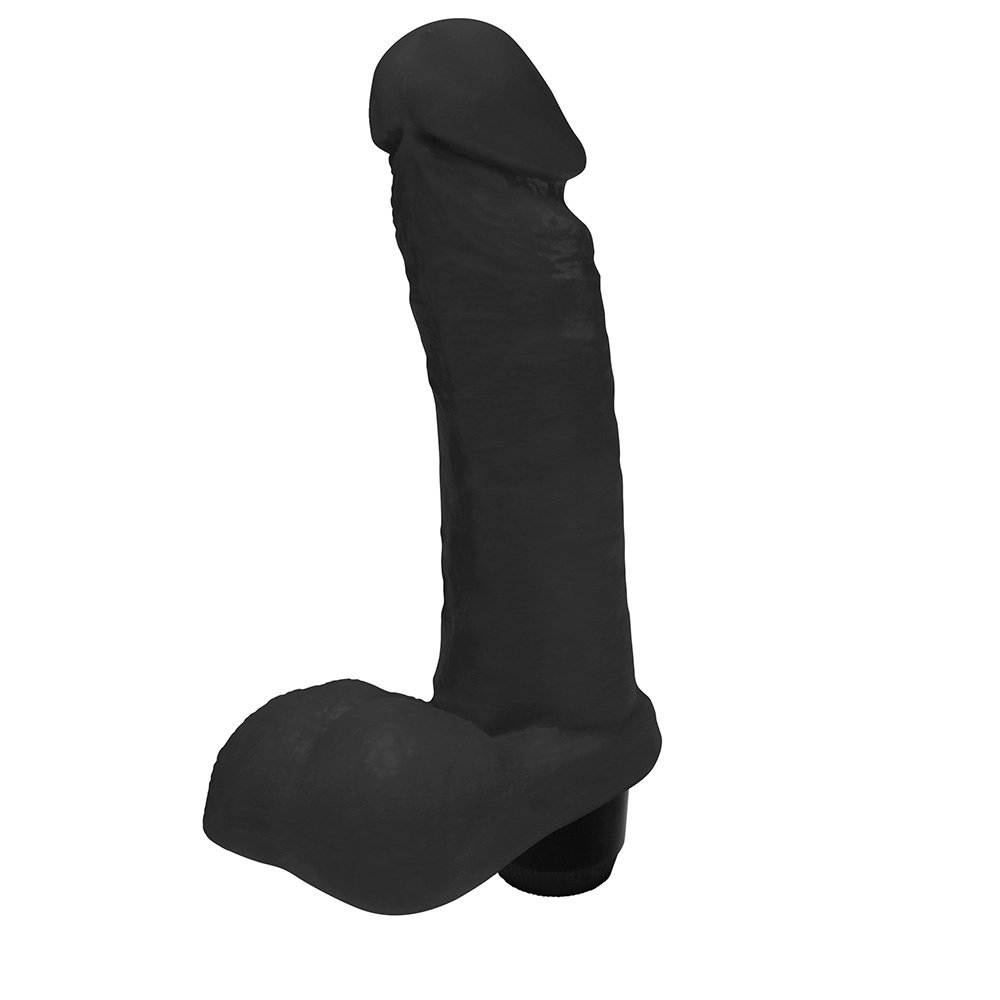 Pênis de Borracha Ares com Escroto e Vibrador 15 x 4cm Preto | Foto 04