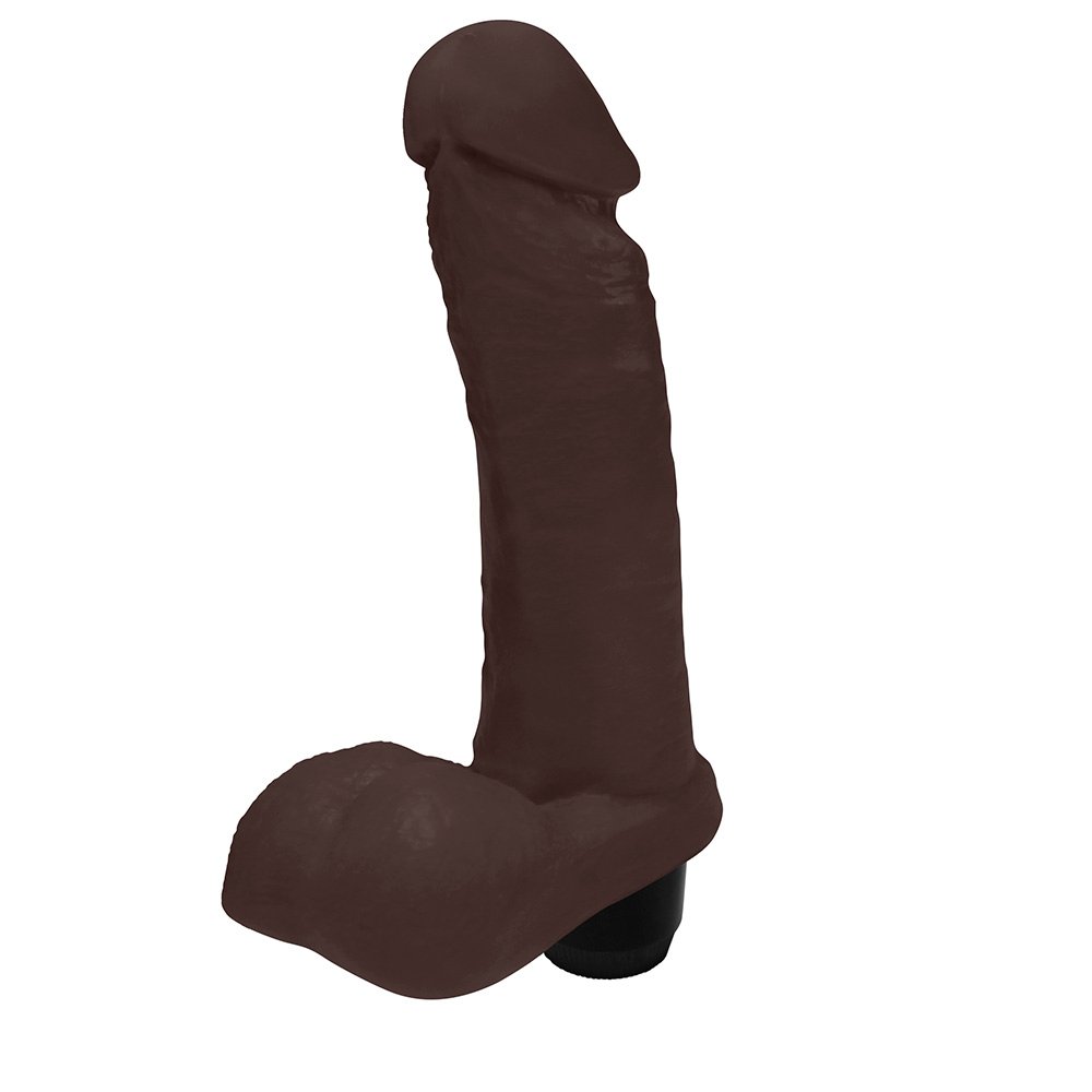 Pênis com Escroto e Vibro Ares 15 x 4cm Marrom | Foto 04