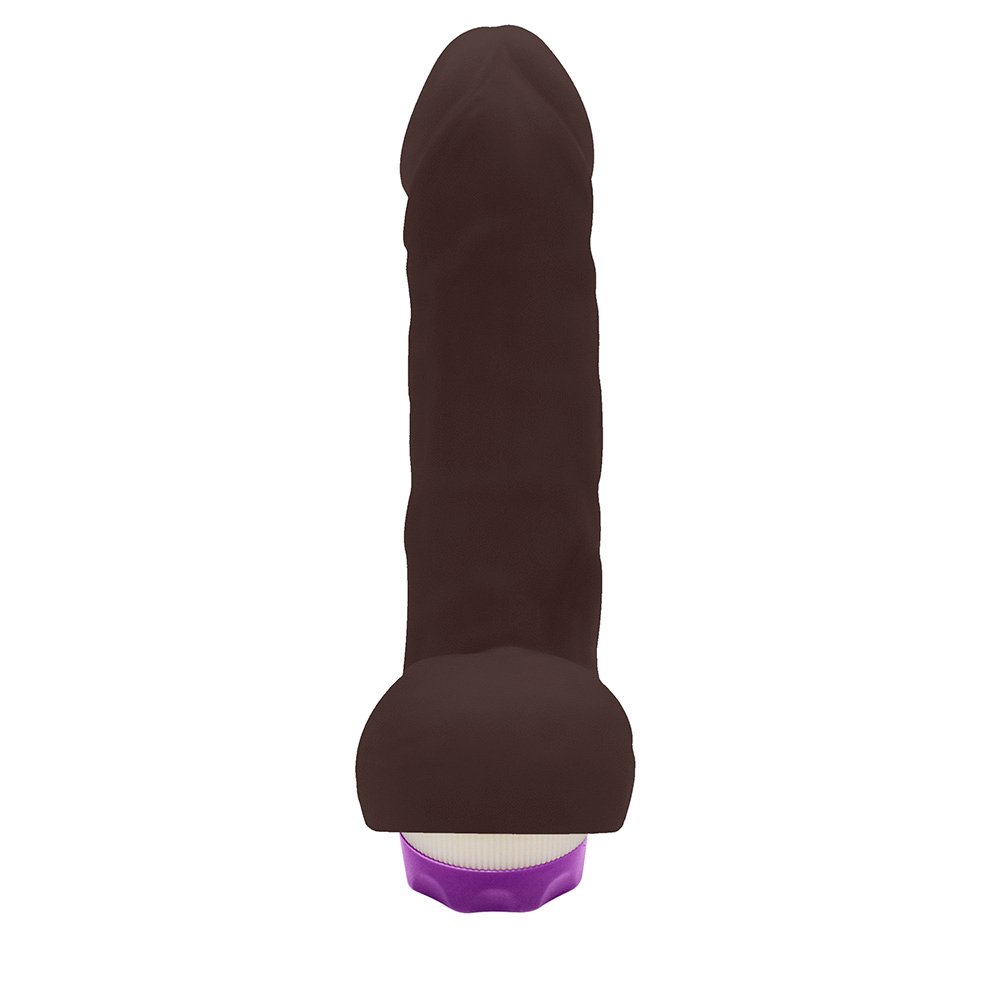 Pênis com Escroto e Vibro Hefesto 17 x 4cm Marrom | Foto 04