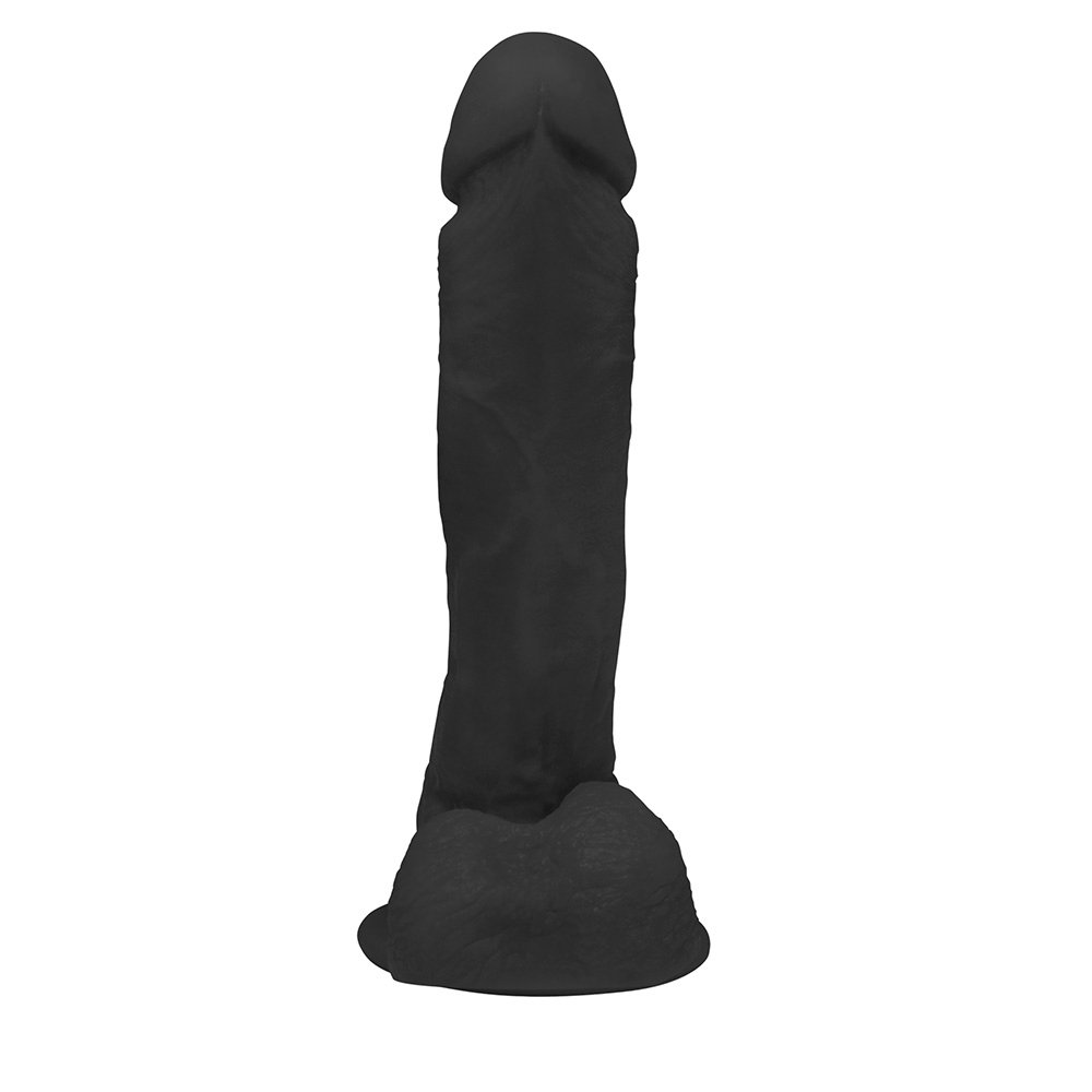 Pênis de Borracha Dionísio com Escroto e Ventosa 19 x 4,5cm Preto | Foto 04