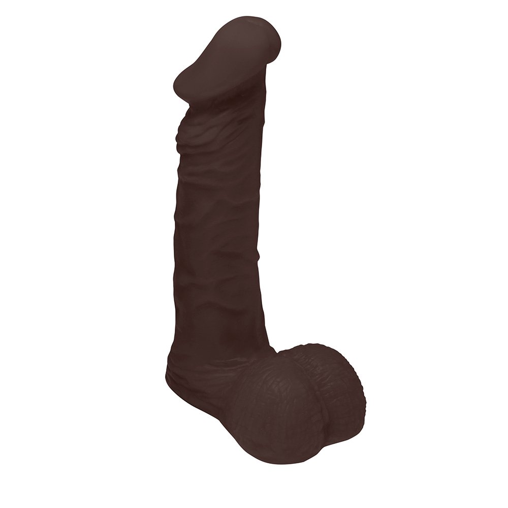 Pênis de Borracha Zeus com Escroto 20,5 x 4,5cm Marrom | Foto 01