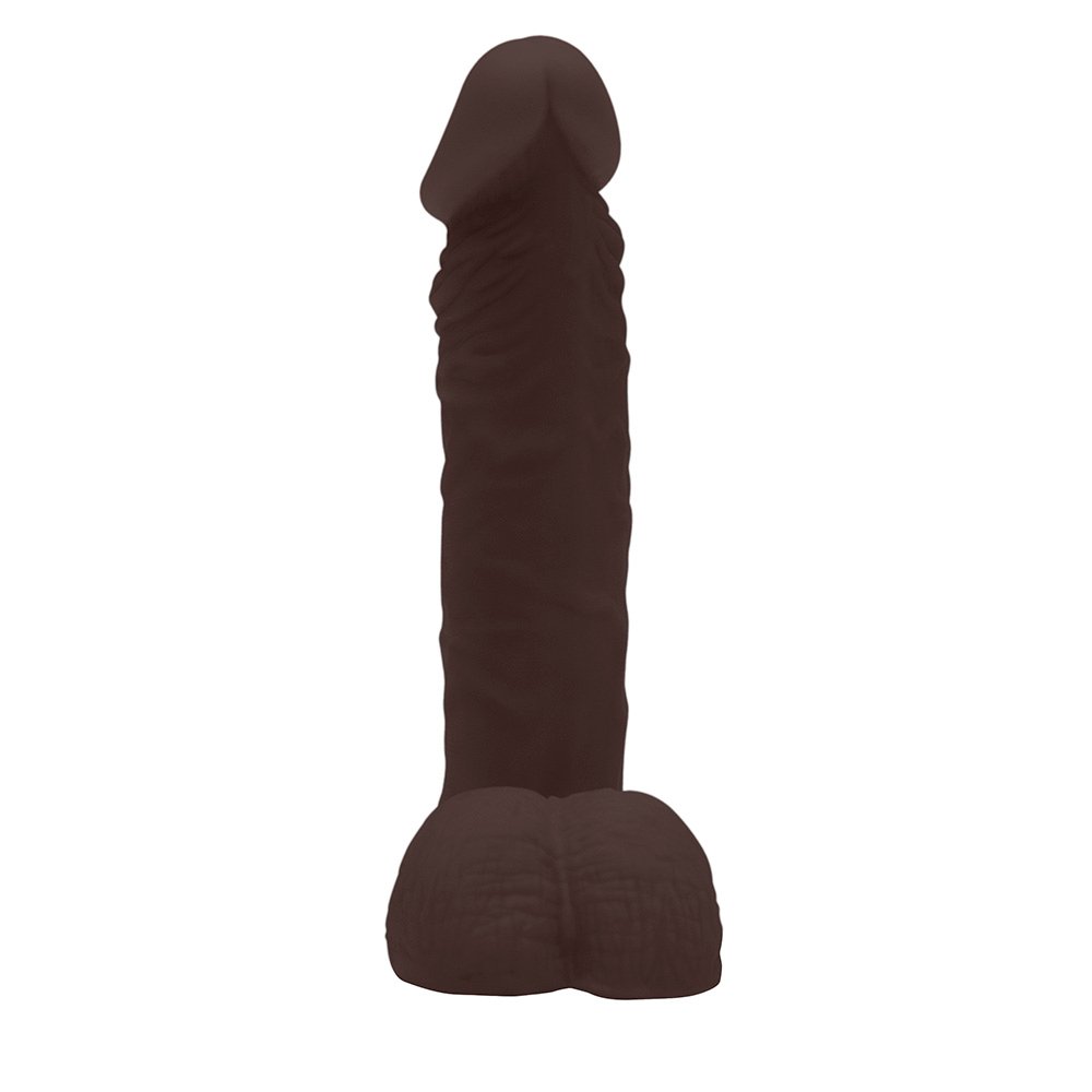 Pênis de Borracha Zeus com Escroto 20,5 x 4,5cm Marrom | Foto 03