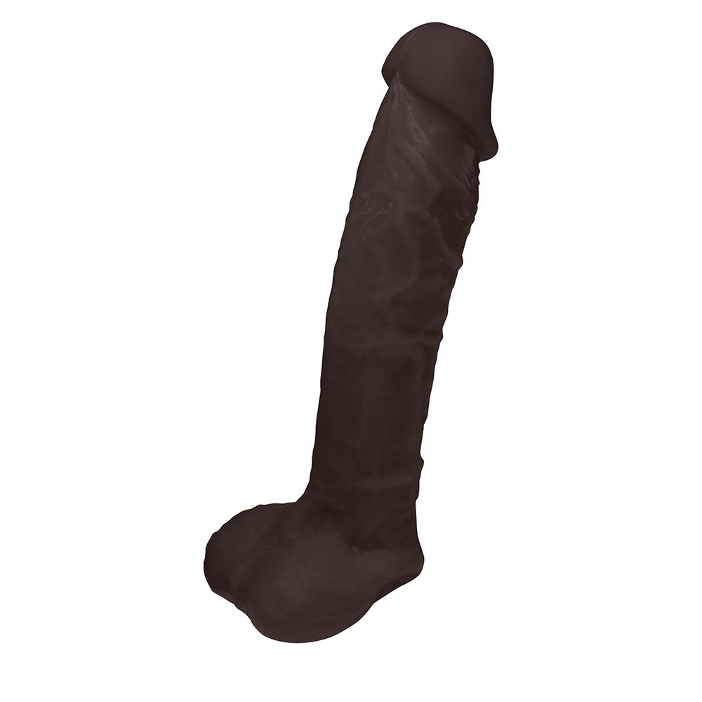 Pênis de Borracha Apolo com Escroto 20,5 x 4,5cm Marrom | Foto 01