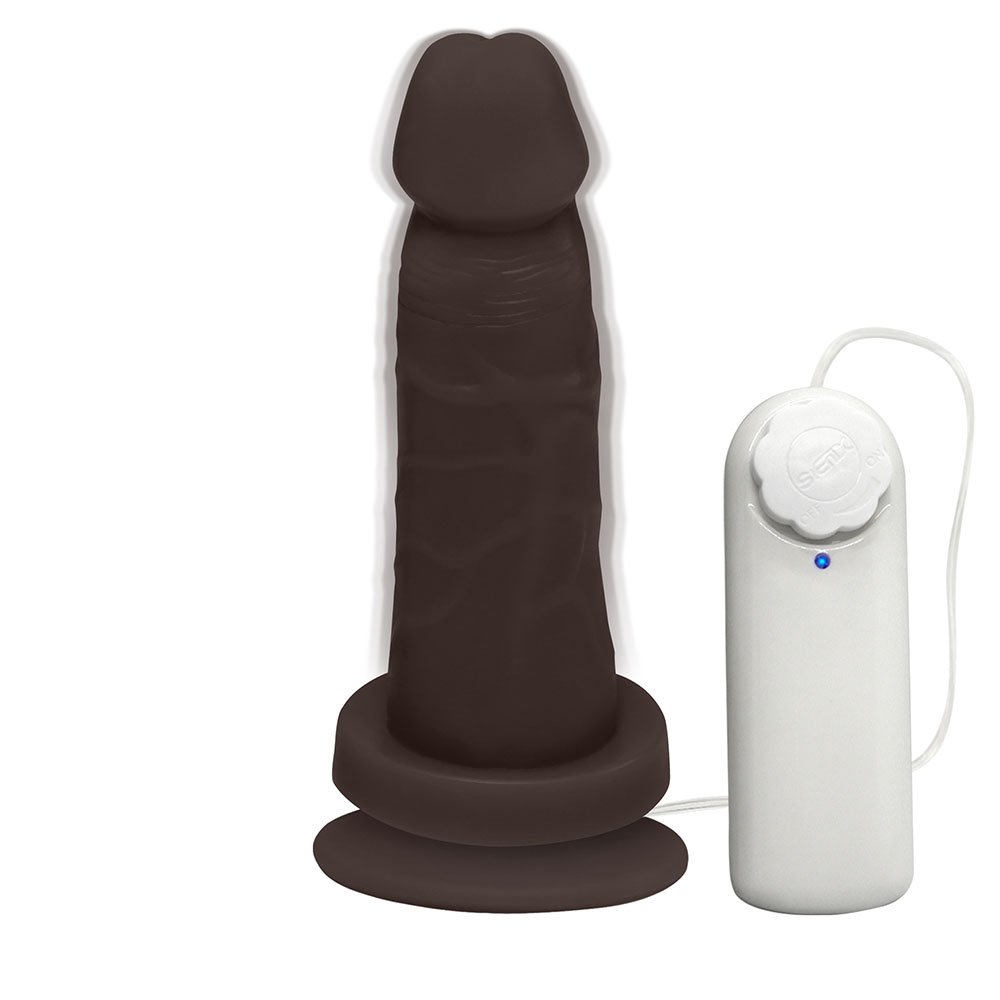 Pênis de Borracha Mimo com Vibrador e Ventosa 13,5 x 4cm Marrom | Foto 06