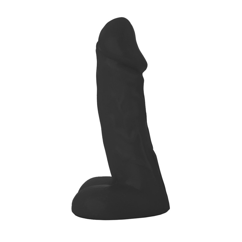 Pênis Gigante e Grosso Flexível com Escroto Dilatado 28 x 8,2cm Preto | Foto 02