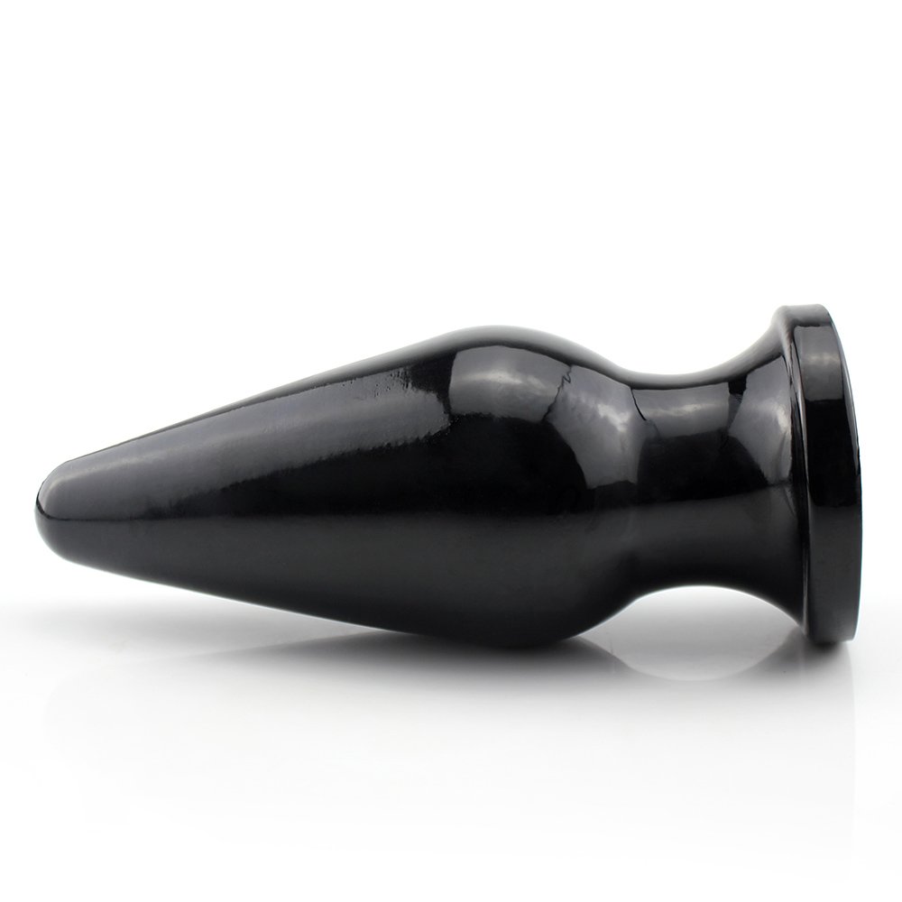 Plug Anal Grande Flexível Soyus 23 x 9,5cm Preto Brilhante | Foto 04