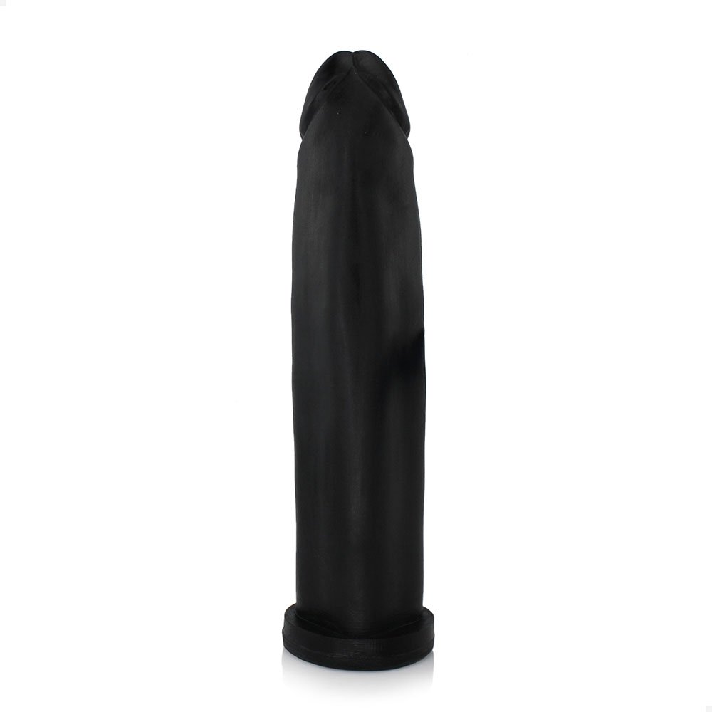 Pênis Gigante e Grosso Flexível Fabuloso 30 x 6,8cm Preto | Foto 03