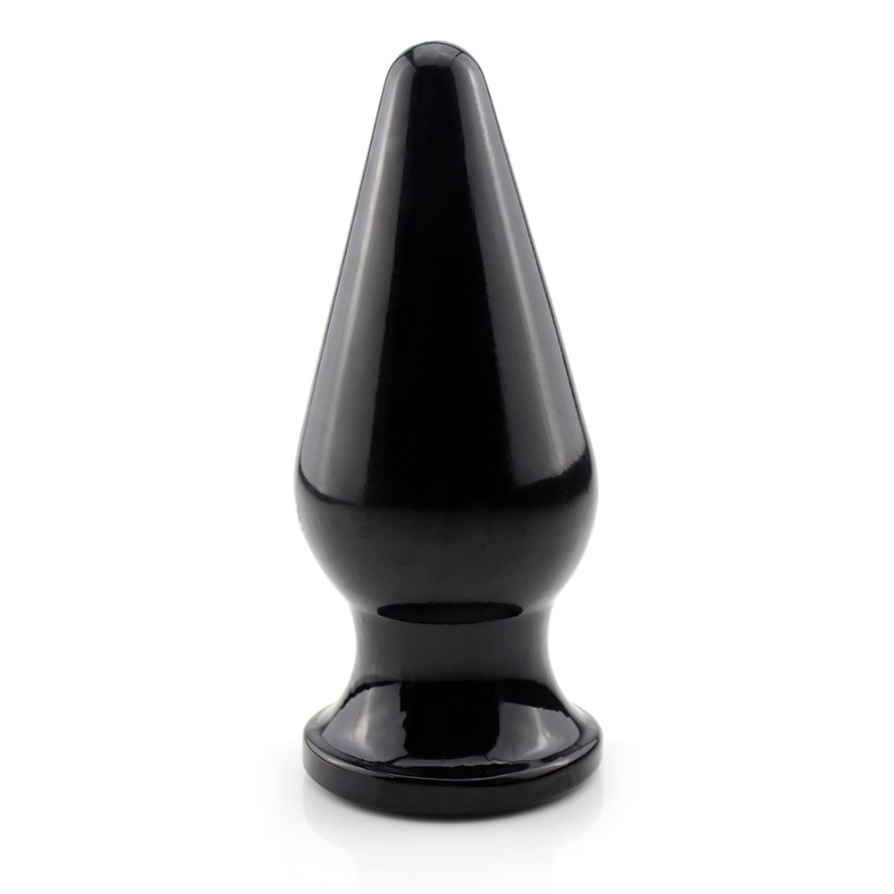 Plug Anal Grande Flexível Kosmos 18,5 x 7,5cm Preto Brilhante | Foto 02