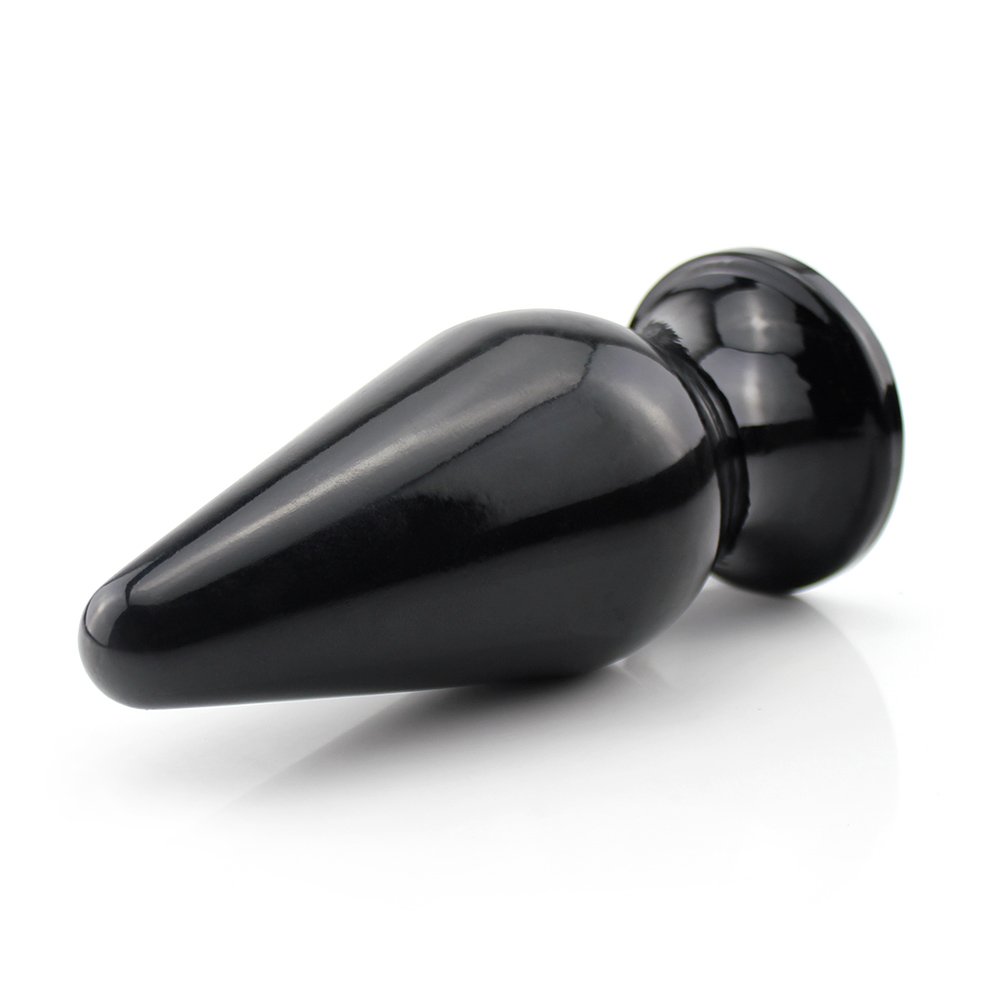 Plug Anal Grande Flexível Kosmos 18,5 x 7,5cm Preto Brilhante | Foto 03