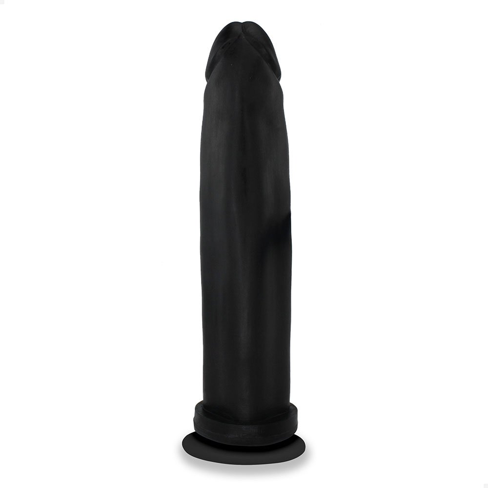 Pênis Gigante e Grosso Flexível com Ventosa Fabuloso 30 x 6,8cm Preto | Foto 03