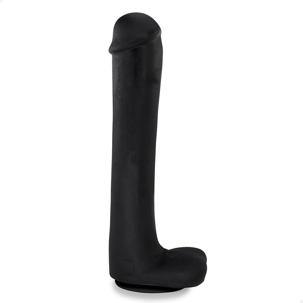 Pênis Gigante e Grosso Flexível com Escroto e Ventosa Cacete 33 x 6,8cm Preto | Foto 02