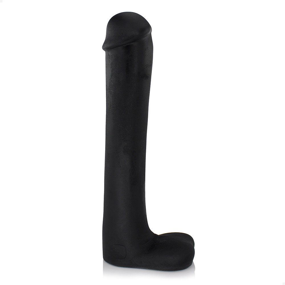 Pênis Gigante e Grosso Flexível com Escroto Cacete 33 x 6,8cm Preto | Foto 02