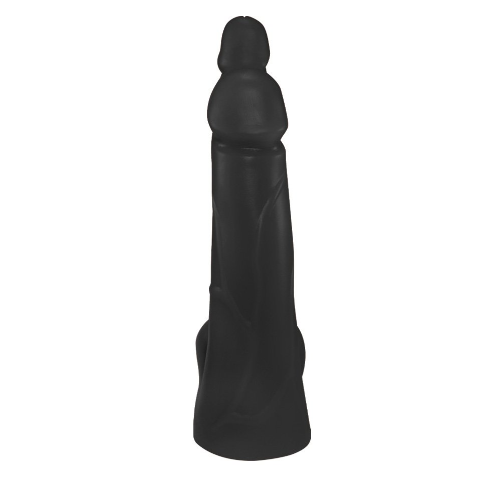 Pênis Duplo com Veias 12 x 3,5 cm e 13,7 x 2,5cm Preto | Foto 04
