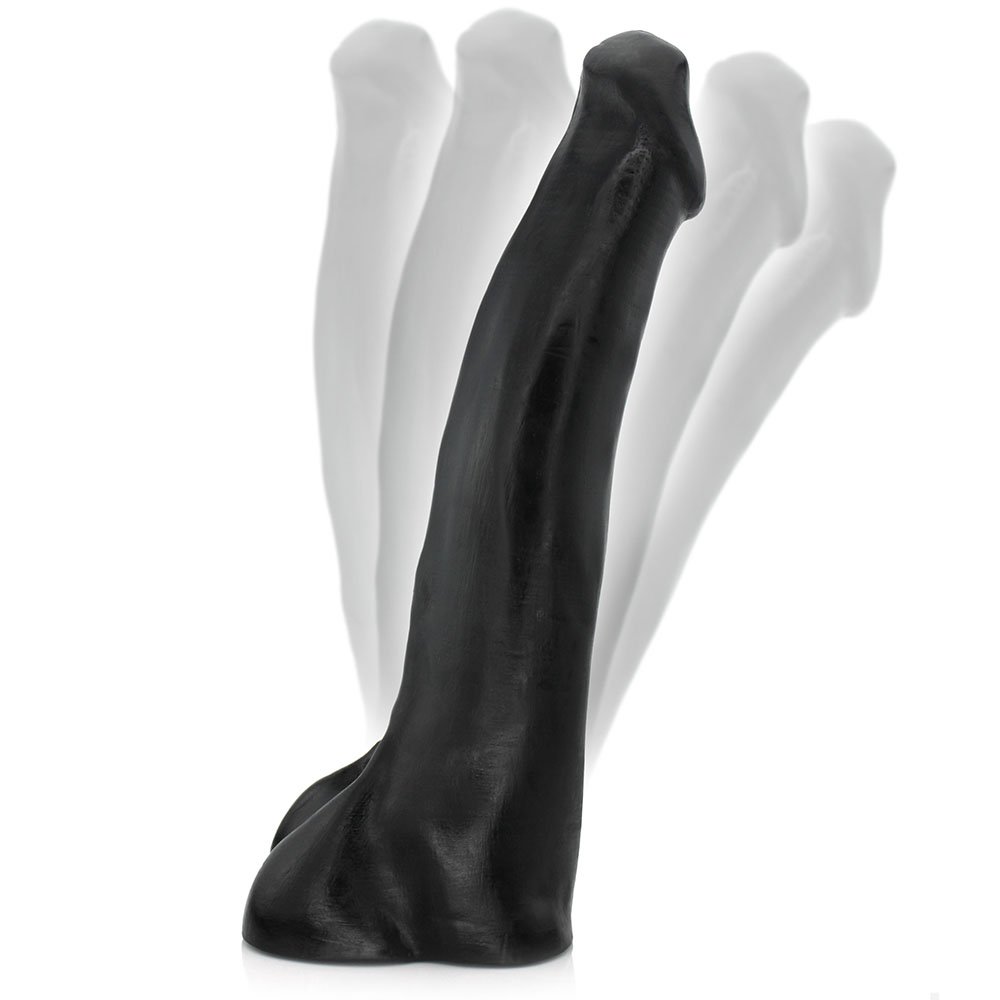 Pênis Gigante e Grosso Flexível com Escroto Tromba 38 x 8cm Preto | Foto 08
