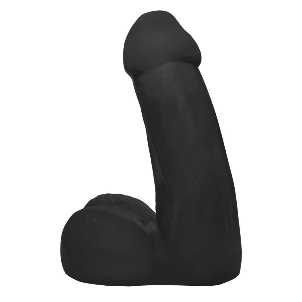 Pênis Gigante e Grosso Flexível com Escroto Miudo 32 x 10cm Preto | Foto 02
