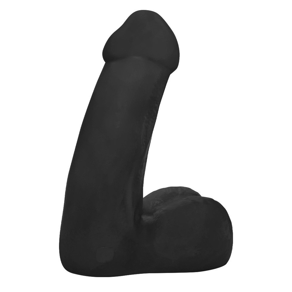 Pênis Gigante e Grosso Flexível com Escroto Miudo 32 x 10cm Preto | Foto 03