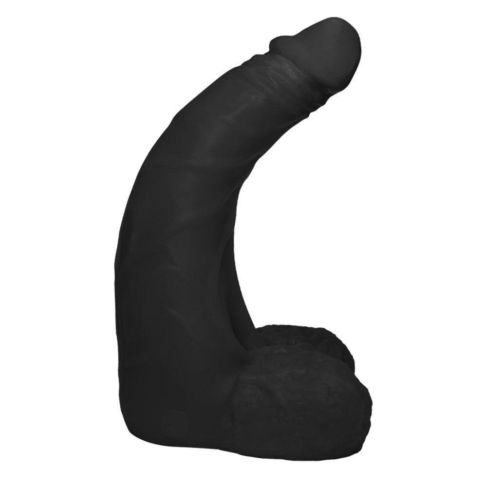 P�nis Gigante e Grosso Flex�vel com Escroto Profundo 36 x 10cm Preto | Foto 03
