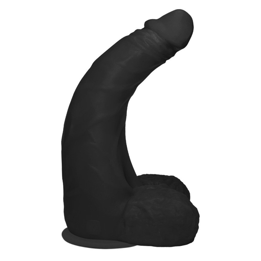 P�nis Gigante e Grosso Flex�vel com Escroto e Ventosa Profundo 36 x 10cm Preto | Foto 03