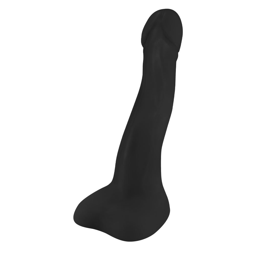 Pênis Gigante e Grosso Flexível com Escroto Anaconda 37 x 9cm Preto | Foto 01