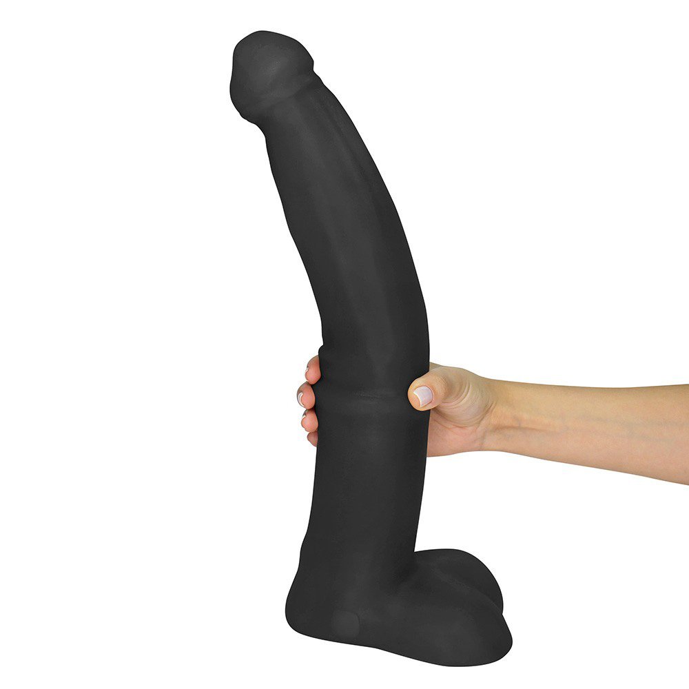 Pênis Gigante e Grosso Flexível com Escroto Minotauro 41 x 8,5cm Preto | Foto 07