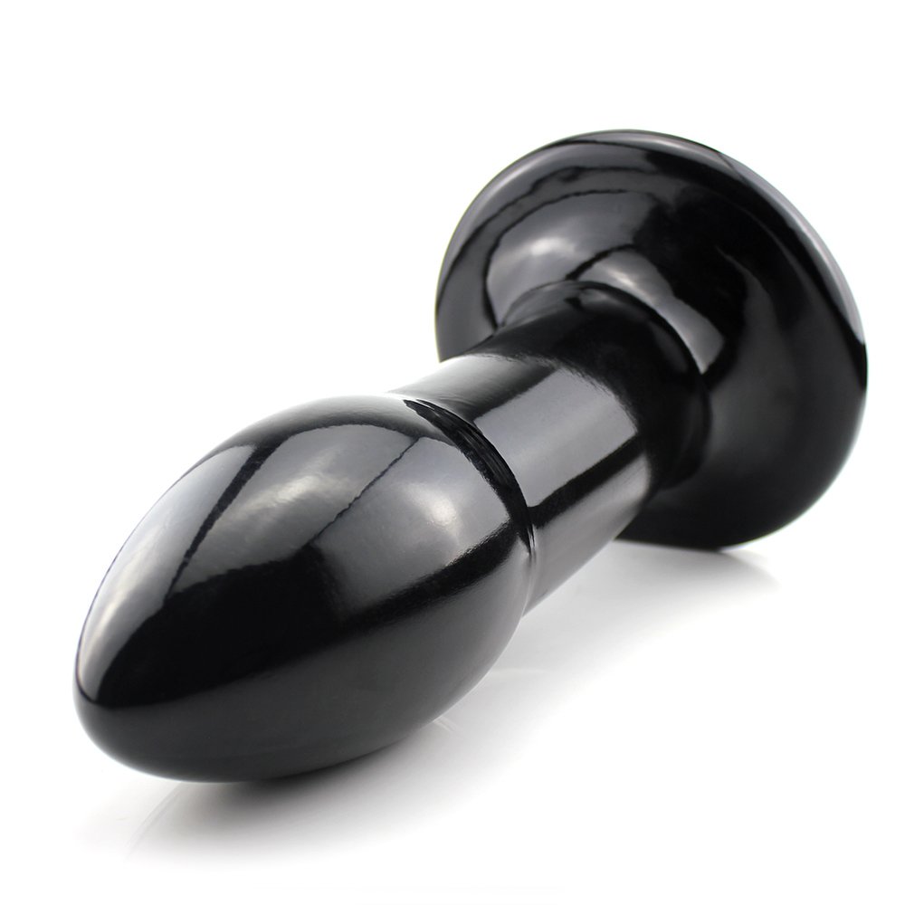 Plug Anal Gigante Flexível Atlas 35 x 11cm Preto Brilhante | Foto 03