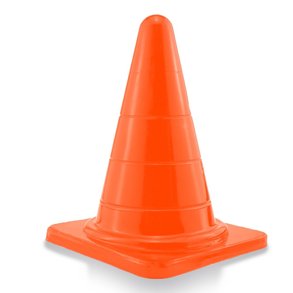 Plug Anal Gigante em PVC Flexível Formato de Cone Reto P 20 x 10cm Laranja | Foto 02