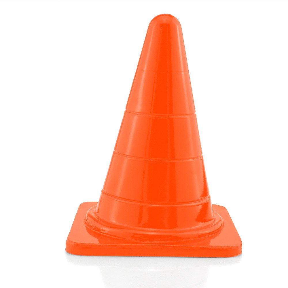 Plug Anal Gigante em PVC Flexível Formato de Cone Reto P 20 x 10cm Laranja | Foto 03