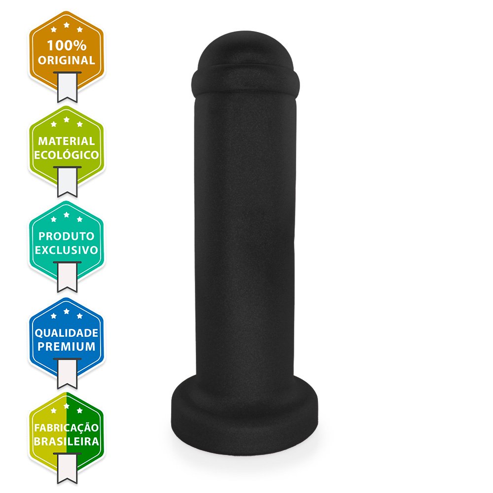 Plug Anal Gigante XXL - PVC Flexível 31 x 8cm Preto | Foto 02