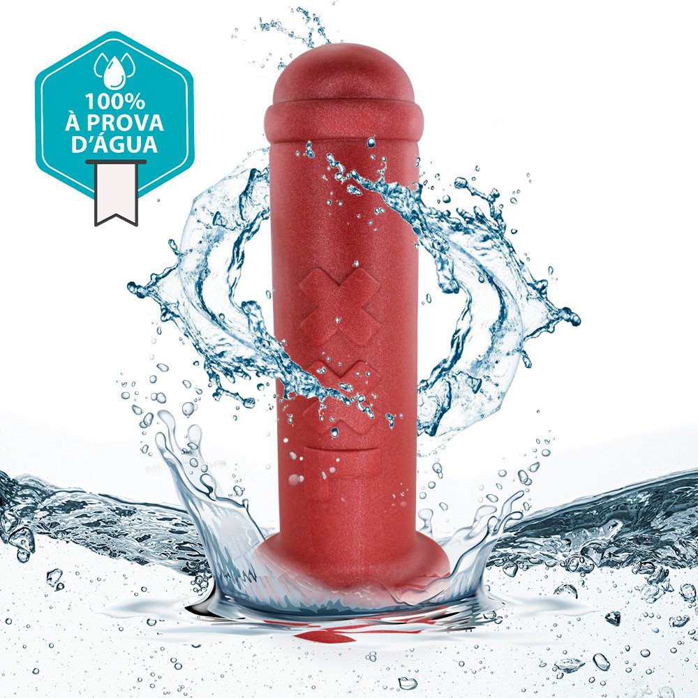 Plug Anal Gigante XXL - PVC Flexível 31 x 8cm Vermelho | Foto 05
