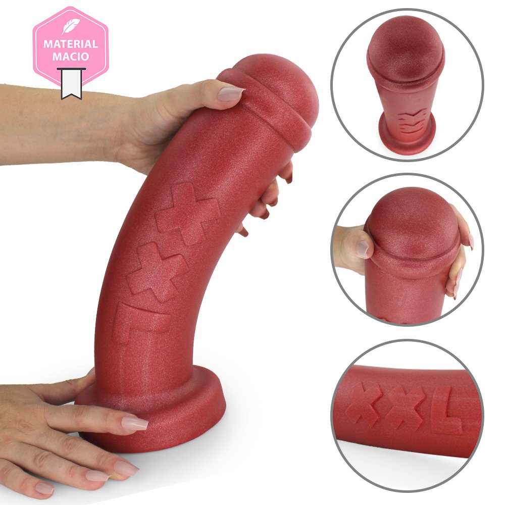 Plug Anal Gigante XXL - PVC Flexível 31 x 8cm Vermelho | Foto 08