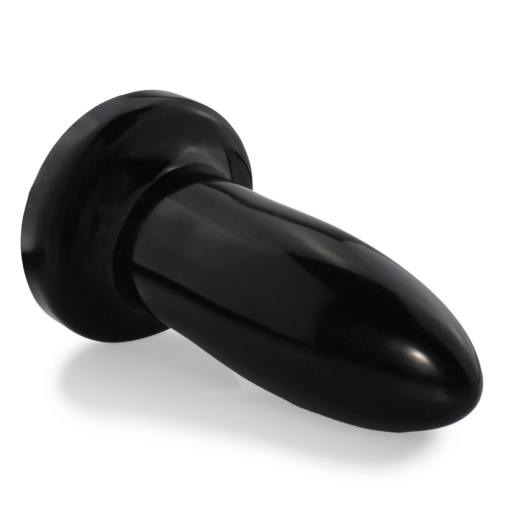 Plug Anal Gigante Morteiro - PVC Flexível 22 x 7,5cm Preto Brilhante | Foto 03