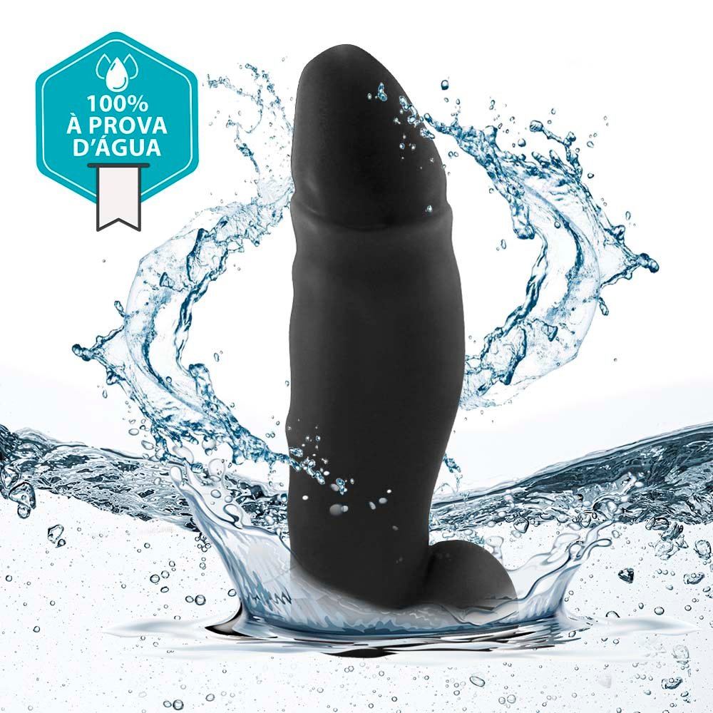 Pênis Gigante e Grosso Reborn - Dildo em PVC Flexível 33 x 9,6cm Preto | Foto 05