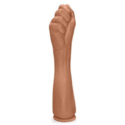Mão Erótica Realística com Ventosa Hand Fist 33 x 7,4cm Bege