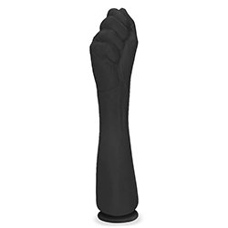 Mão Erótica Realística com Ventosa Hand Fist 33 x 7,4cm Preto