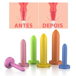 Kit de Dilatador Vaginal Graduados Liso 6 Unidades
