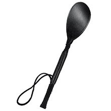 Palmatória com Ponta Redonda Média 30cm Preta