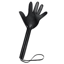 Palmatória em Formato de Mão 38cm Preta